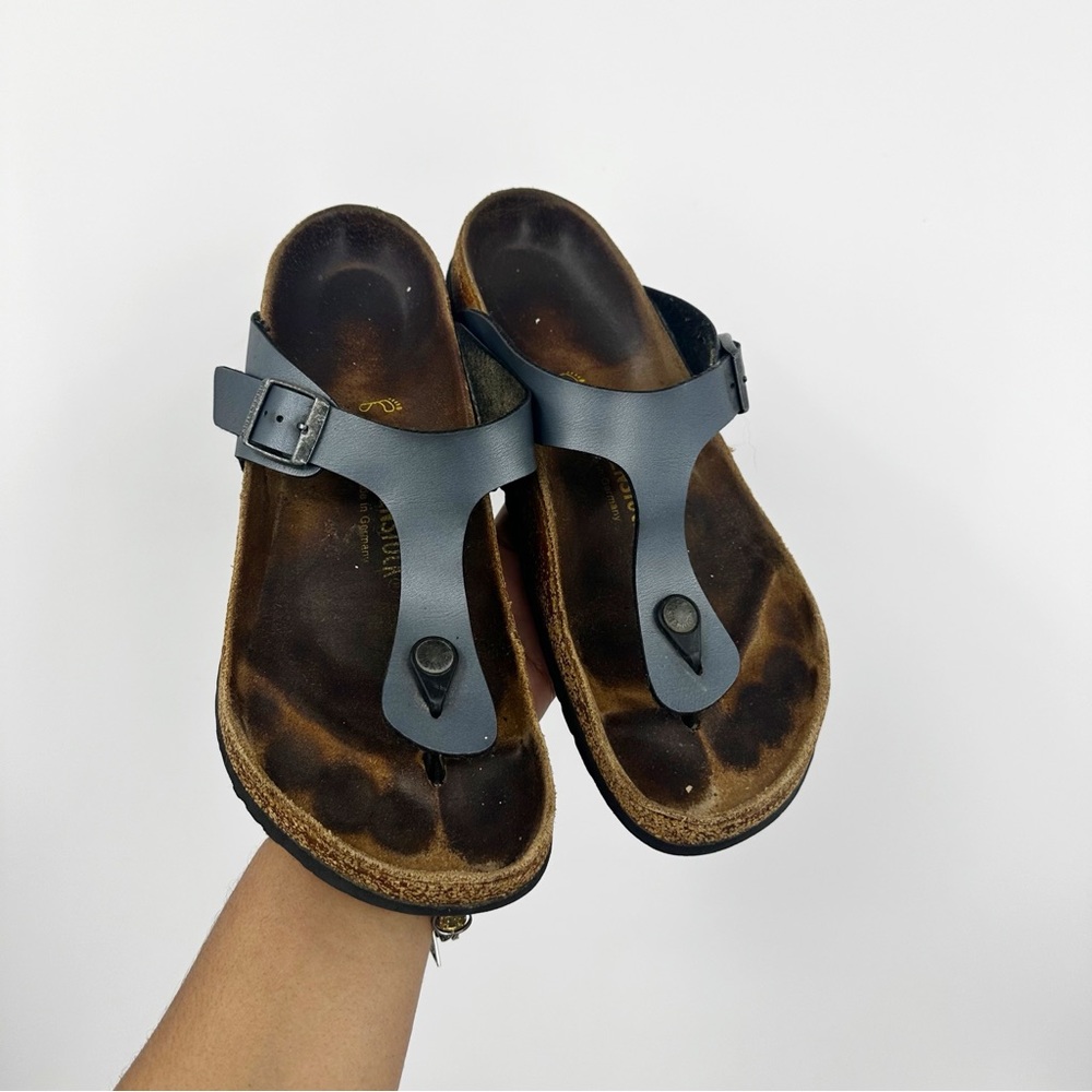 Birkenstock Gizeh Ice Pearl Onyx Thong Sandals Size 42